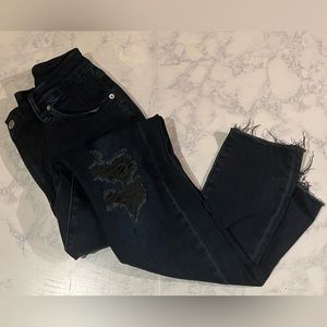 Good American Navy and Black Womens Jeans